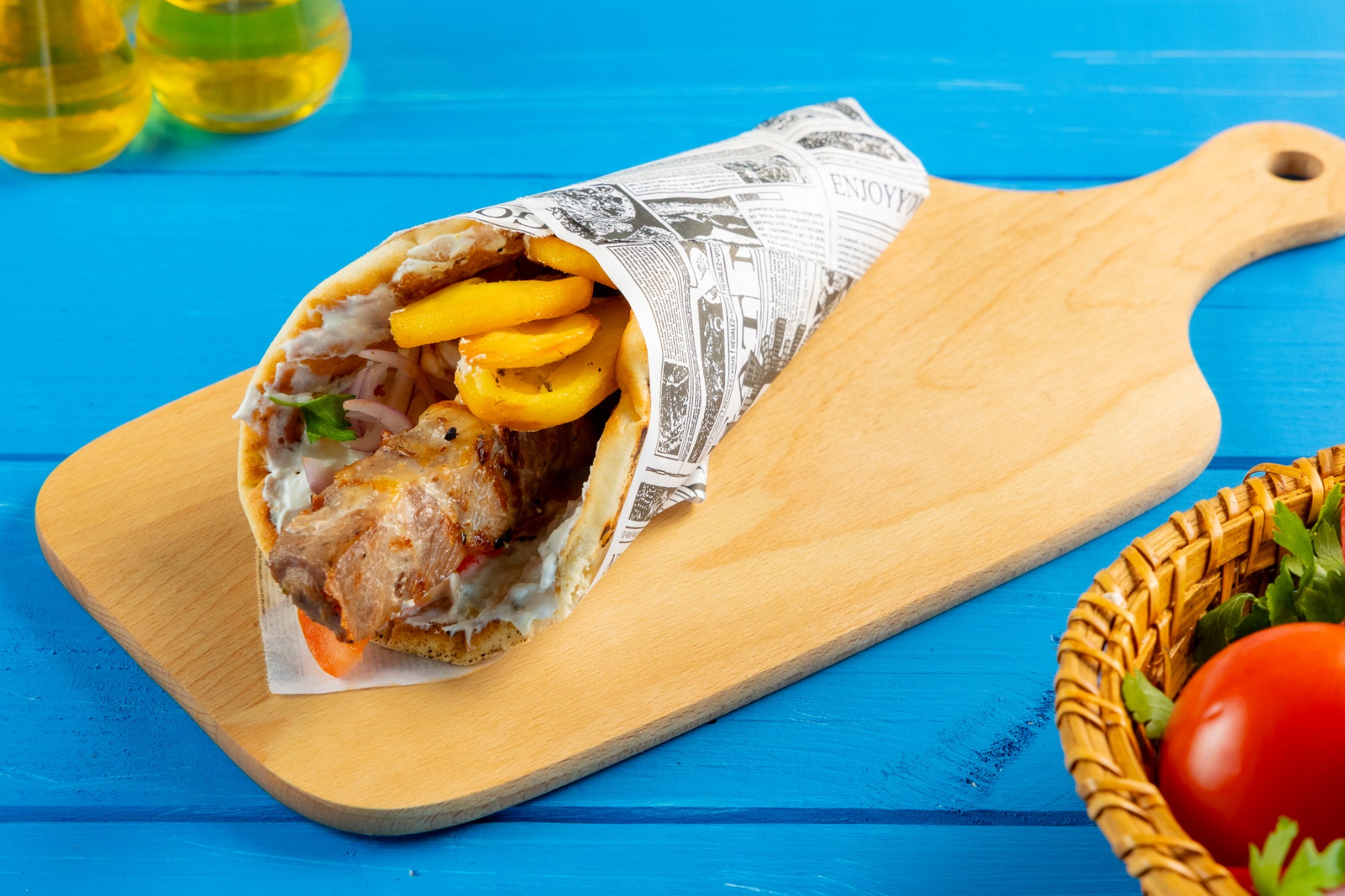 SOUVLAKI DE PORC LA PITA