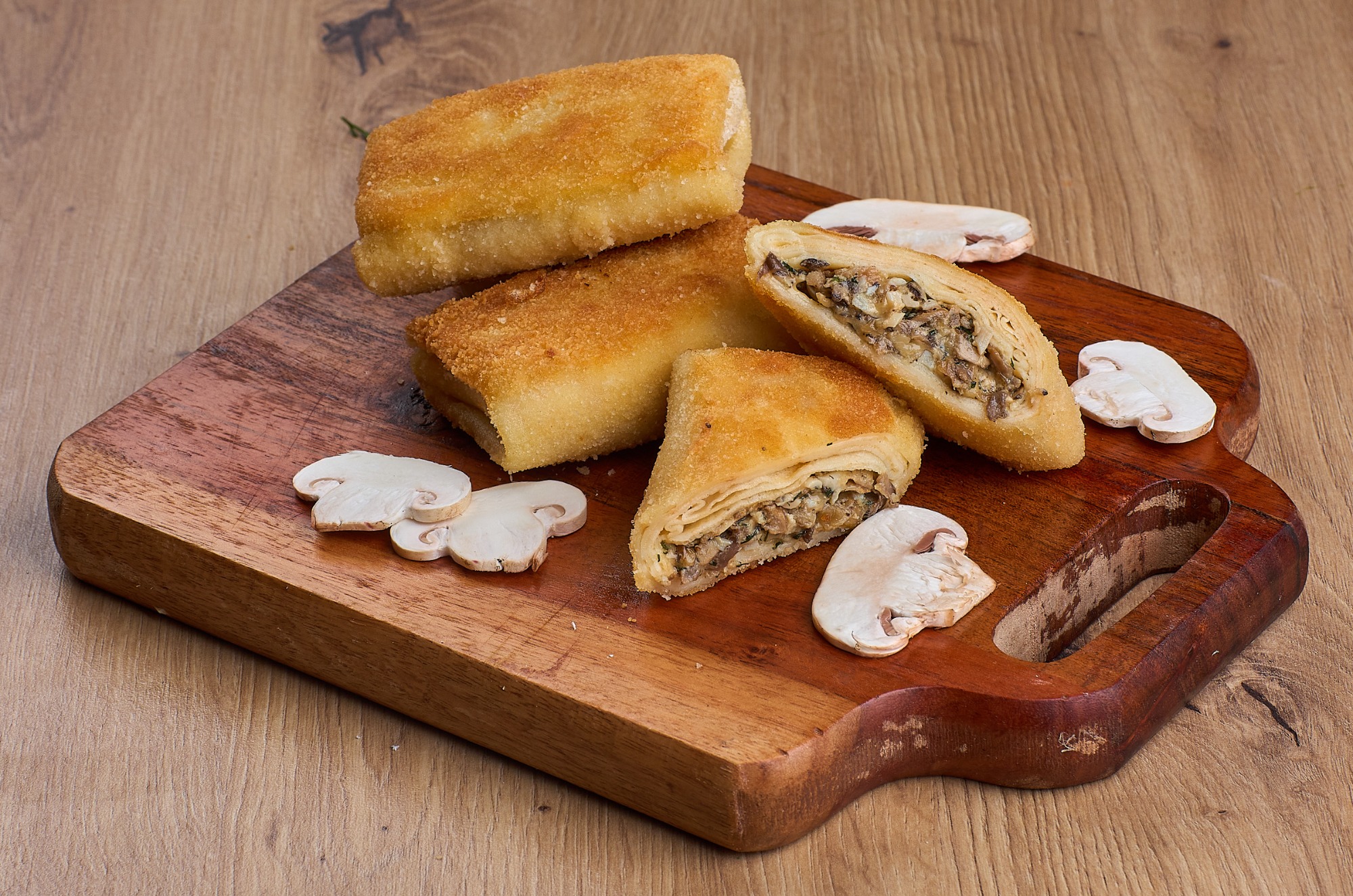 Krokiety z jajkiem, pieczarkami i mozzarellą – 3 sztuki, tradycyjne krokiety