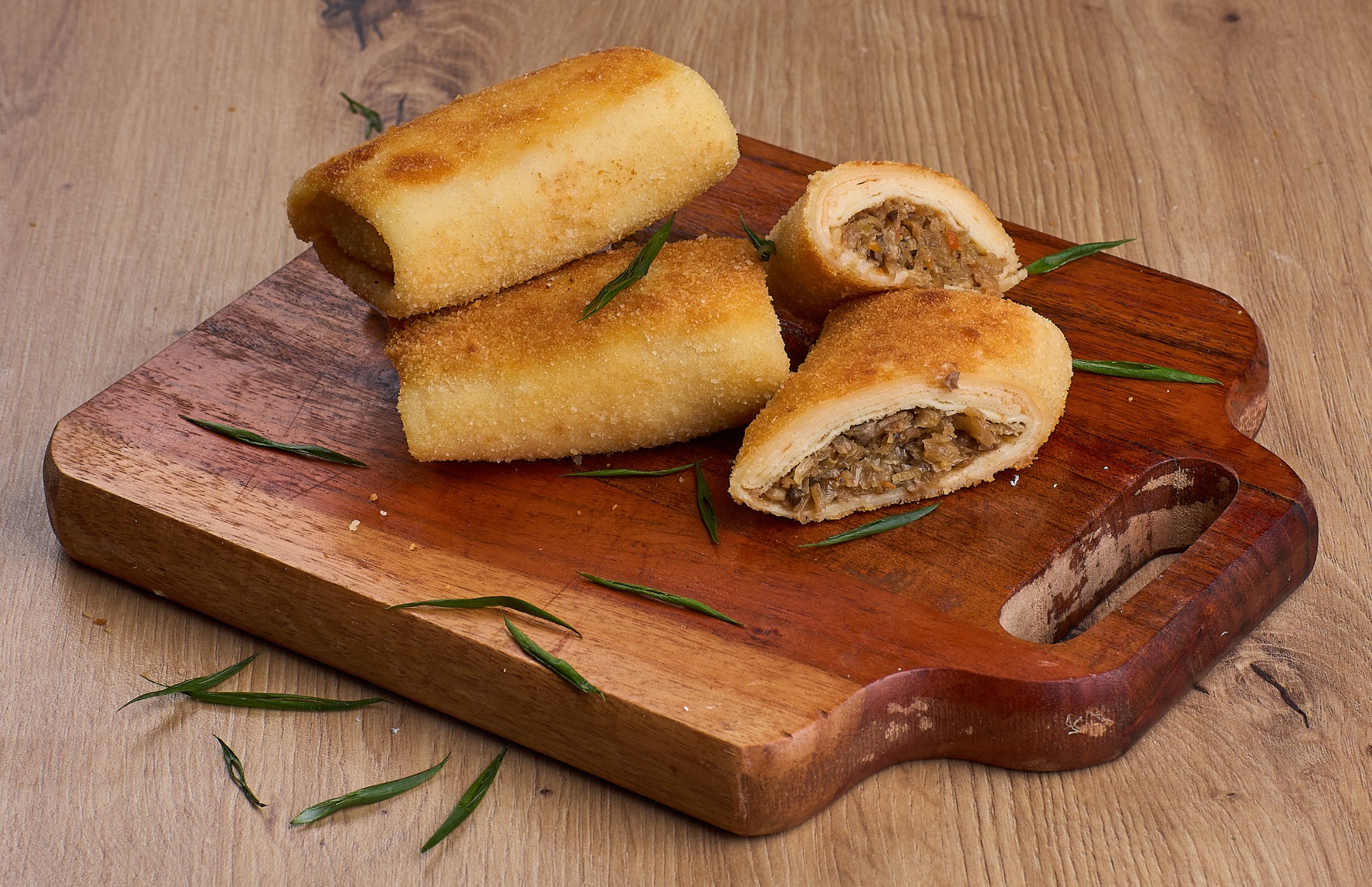 Krokiety z kapustą i pieczarkami – 3 sztuki, tradycyjne krokiety VEGE