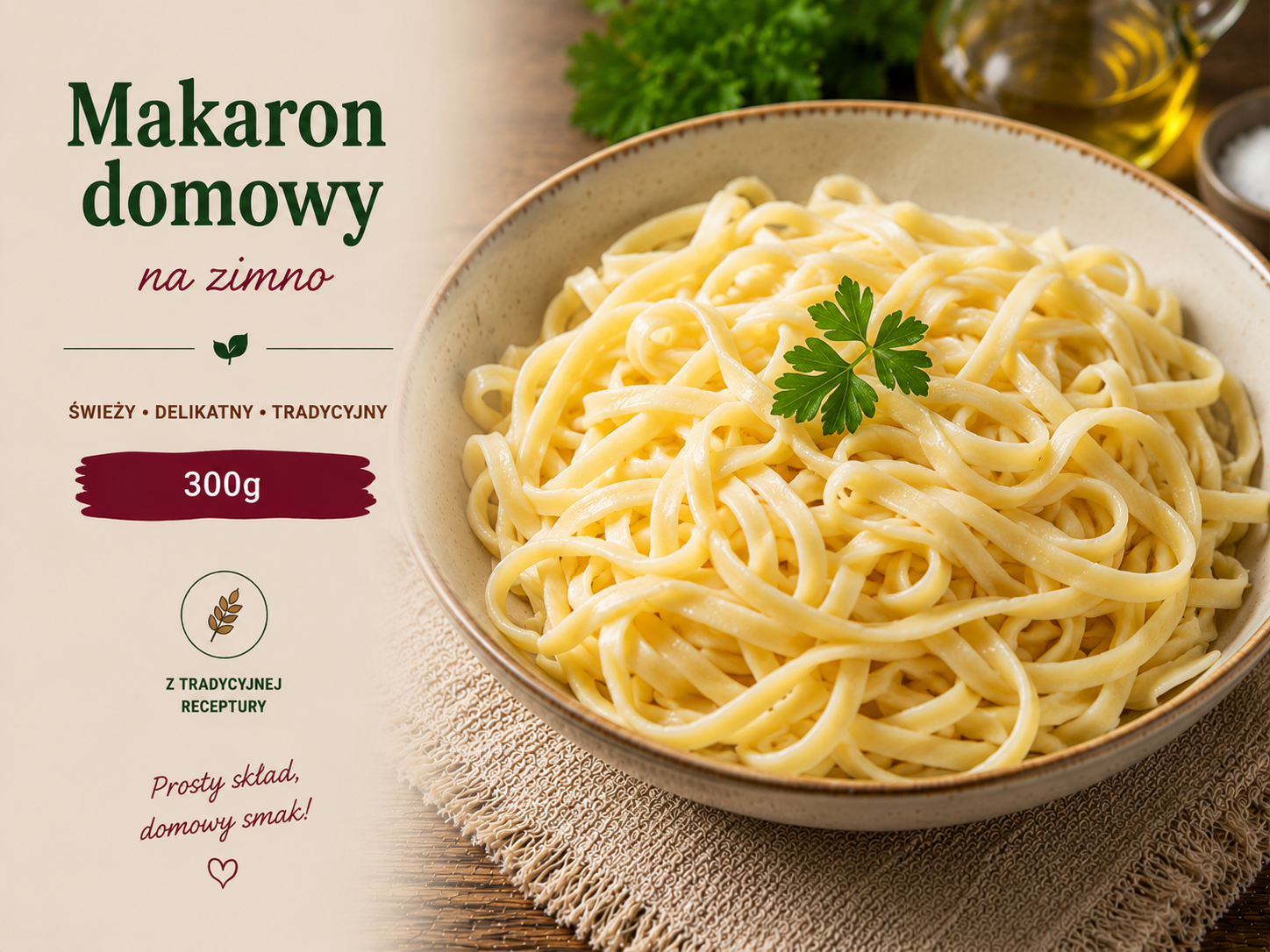 Makaron domowy na zimno 300g