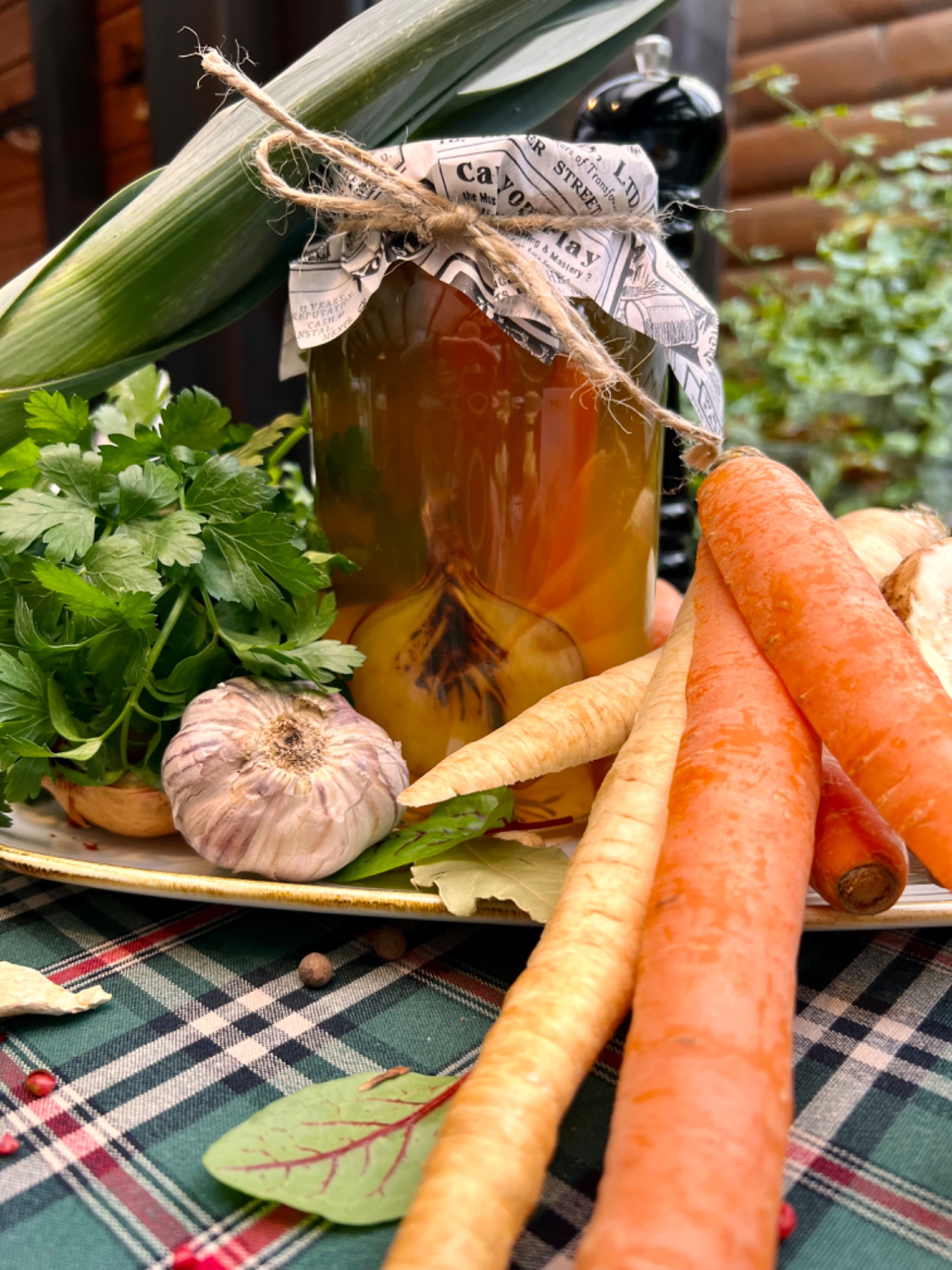 Słoik – Bulion z kury, kaczki i wołowiny (900 ml)