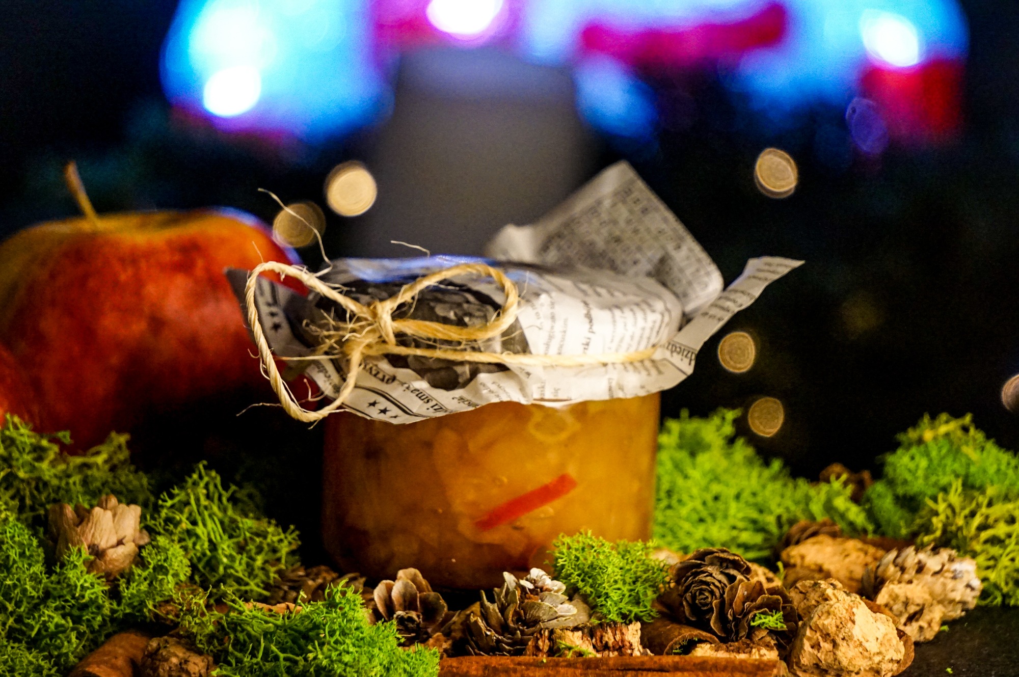 Słodko kwaśny chutney jabłkowy z cebulką 200ml ( słoik )