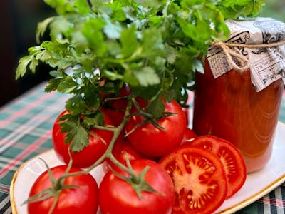 Słoik Zupa pomidorowa ze świeżych pomidorów z mascarpone do zagrzania na zimno 900ml