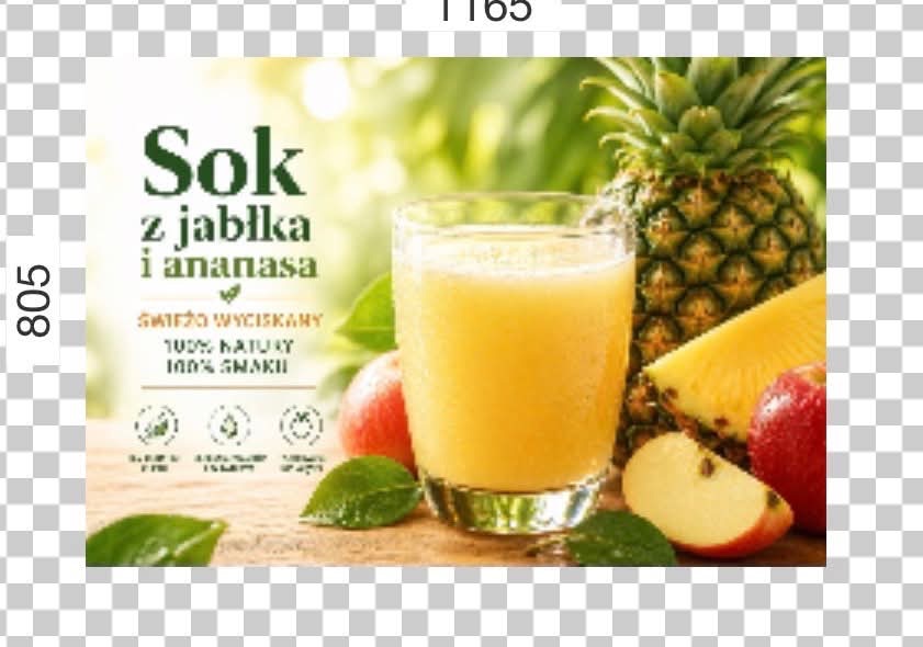 Witamina dnia!!! Sok świeżo wyciskany jabłko/ananas 0,4l