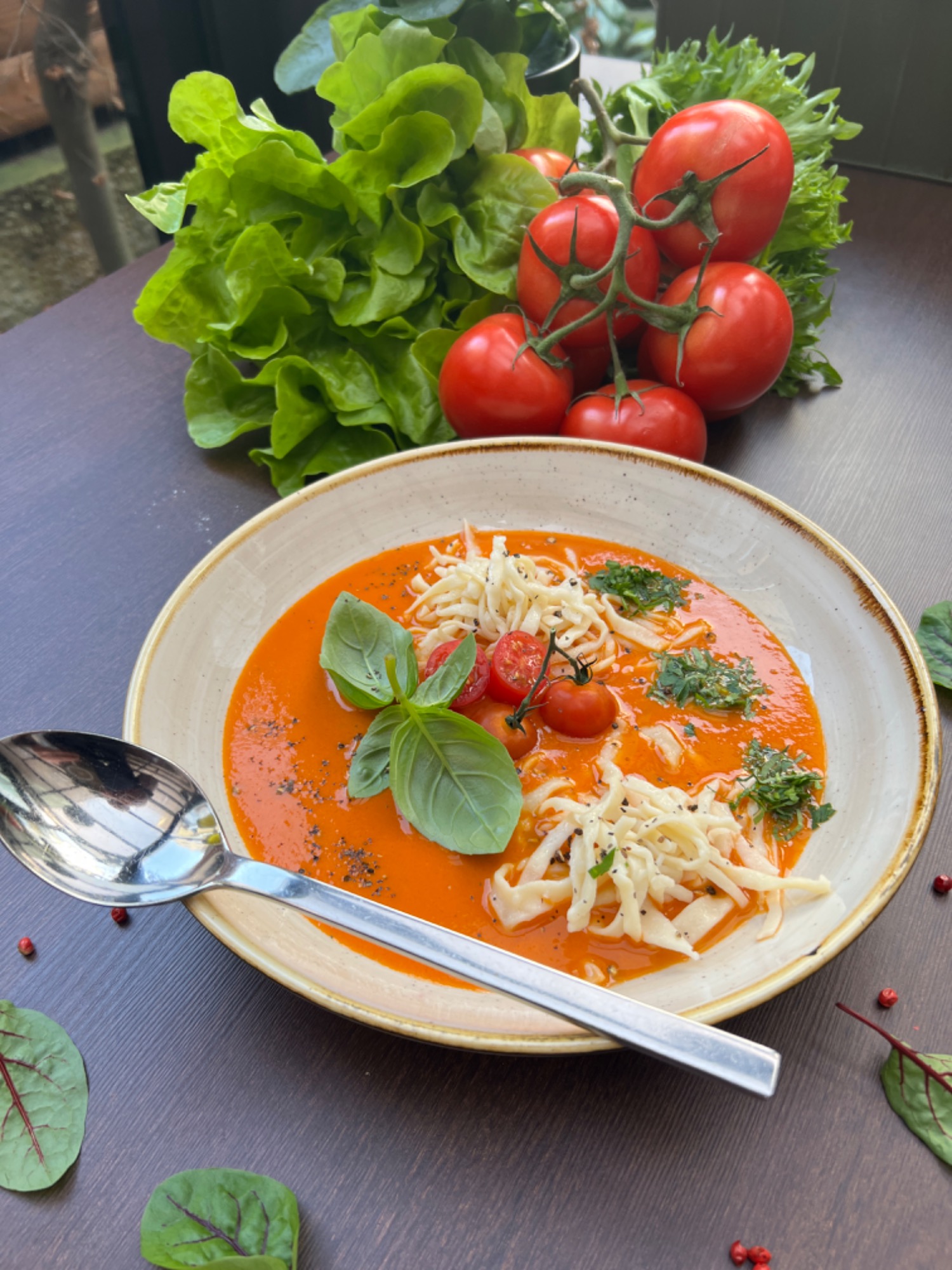 Zupa pomidorowa ze świeżych pomidorów z mascarpone 450 ml