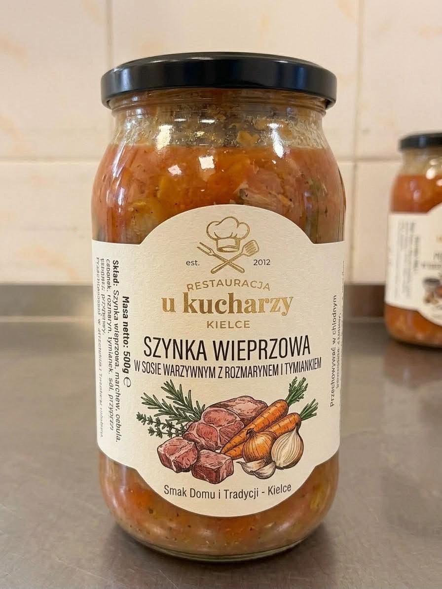 SZYNKA WIEPRZOWA SŁOIK 900 ML 