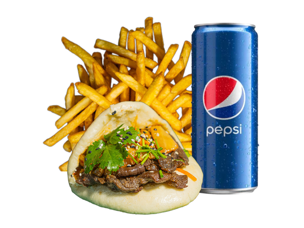 Bao z Wołowiną i Kimchi + Pepsi GRATIS