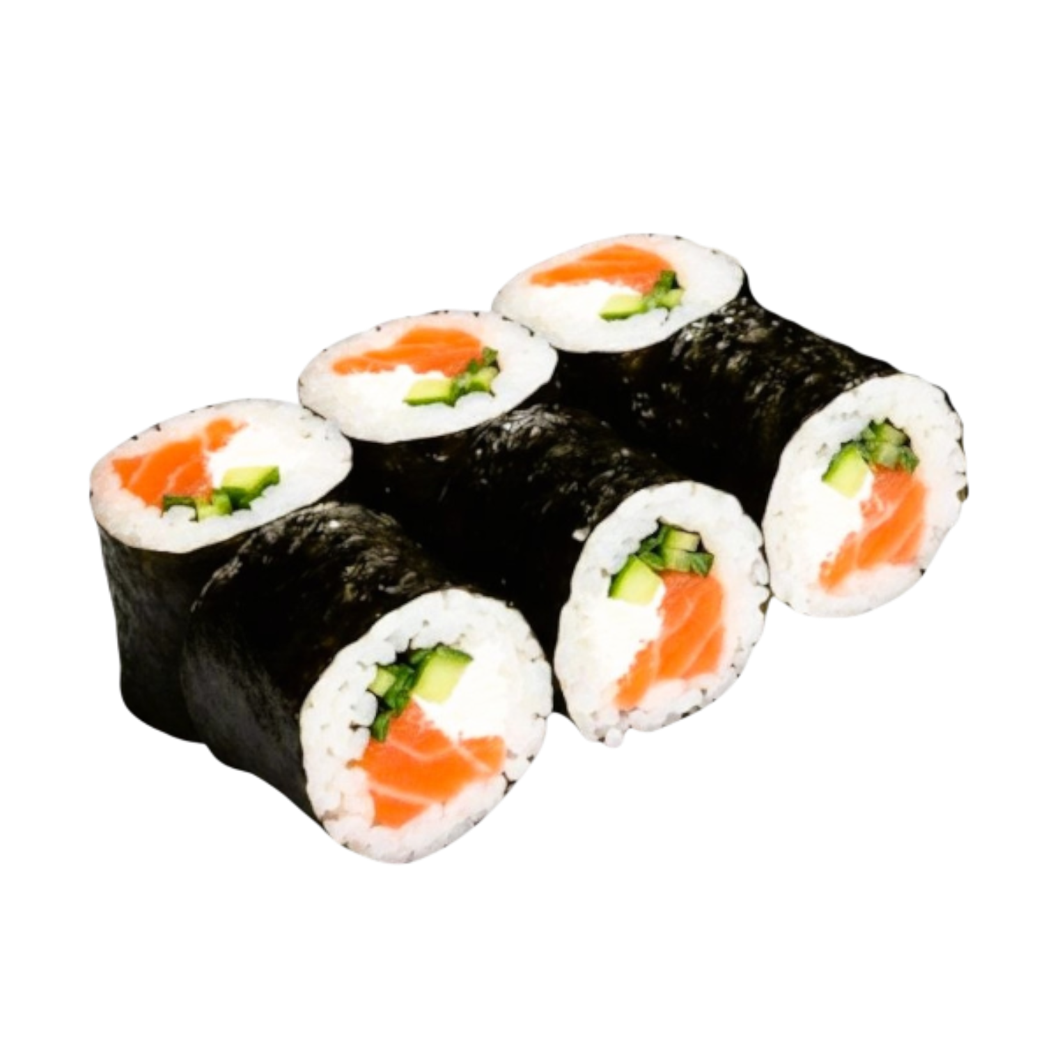 Z łososiem i ogórkiem