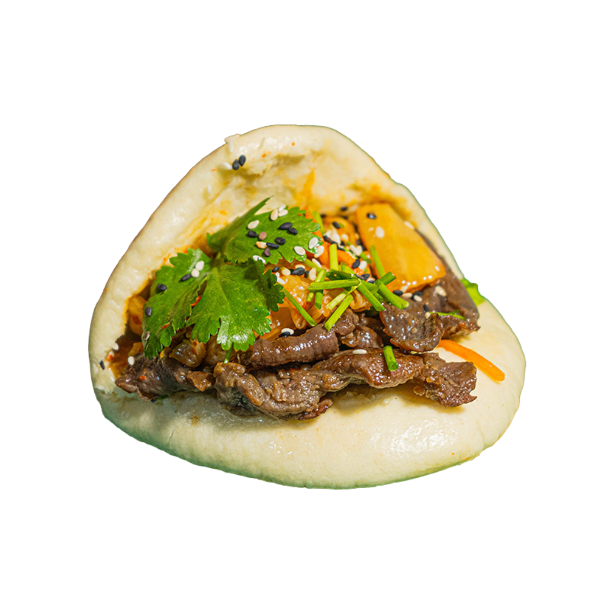 Bao z Wołowiną i Kimchi 1szt