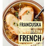Francuska zupa cebulowa/French onion soup + dowolny waffel z MENU