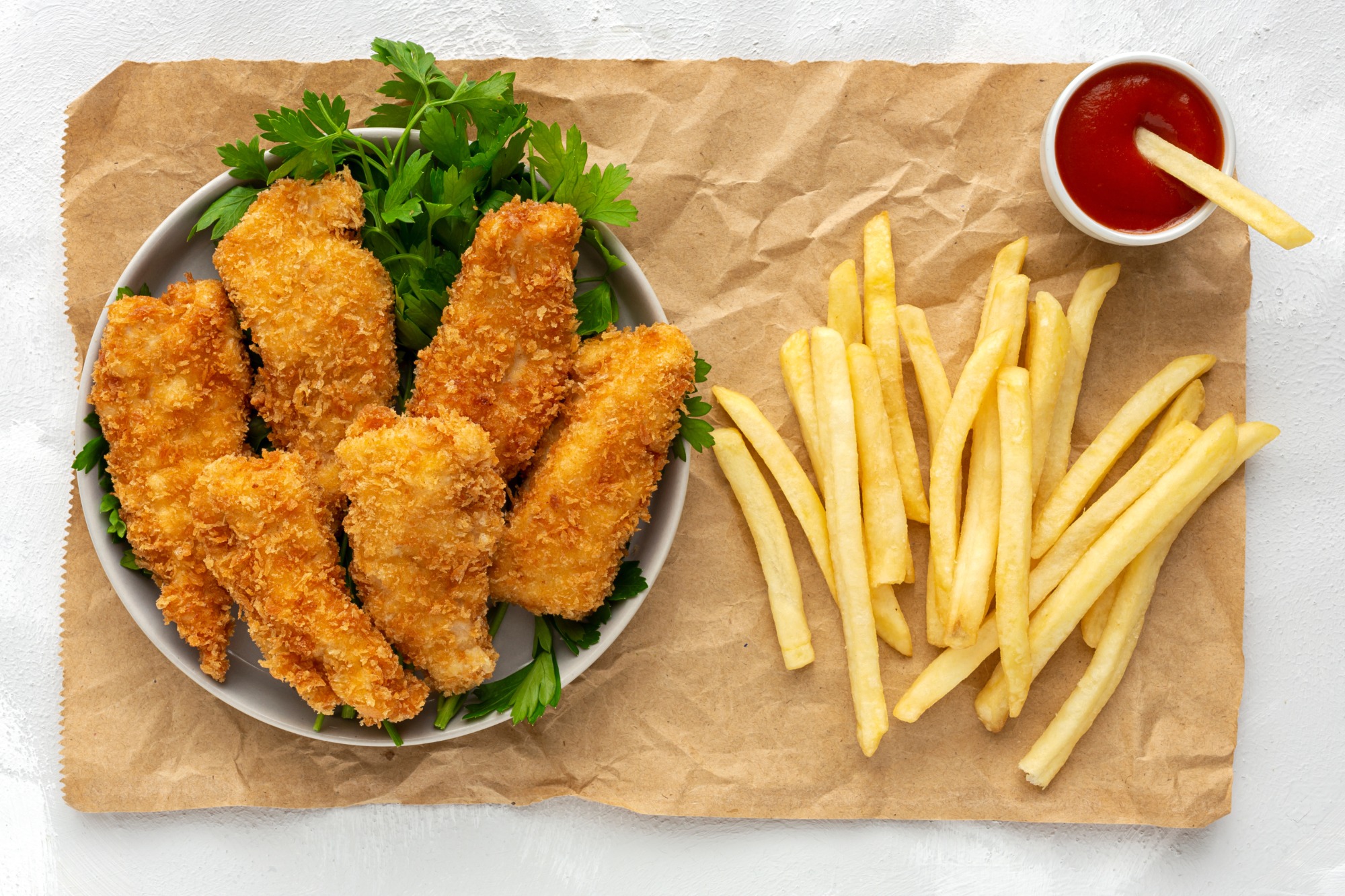 Meniu crispy nuggets 3 buc.