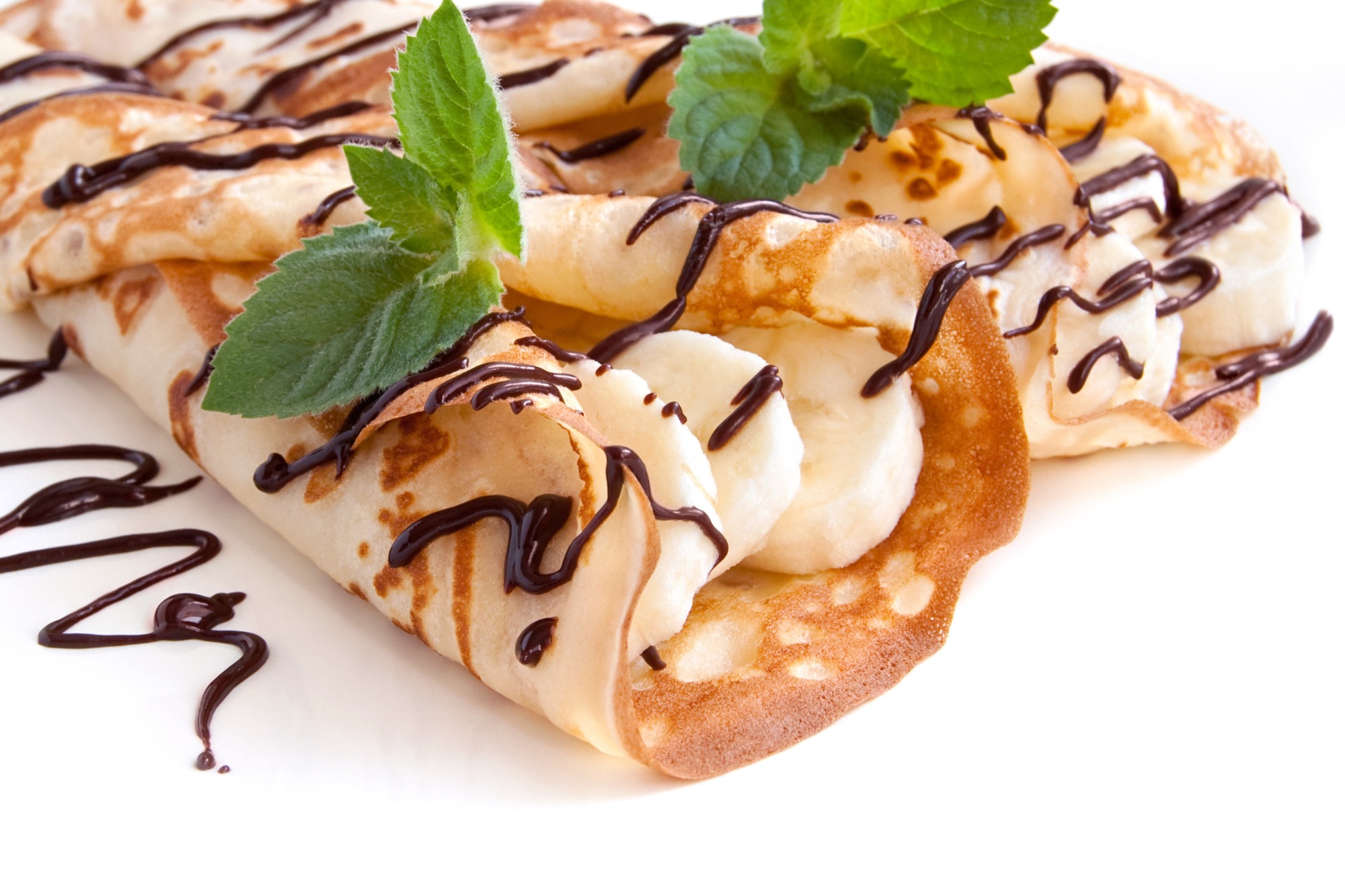 Clătite cu ciocolată și banane