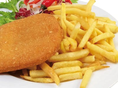 Smažený sýr + hranolky