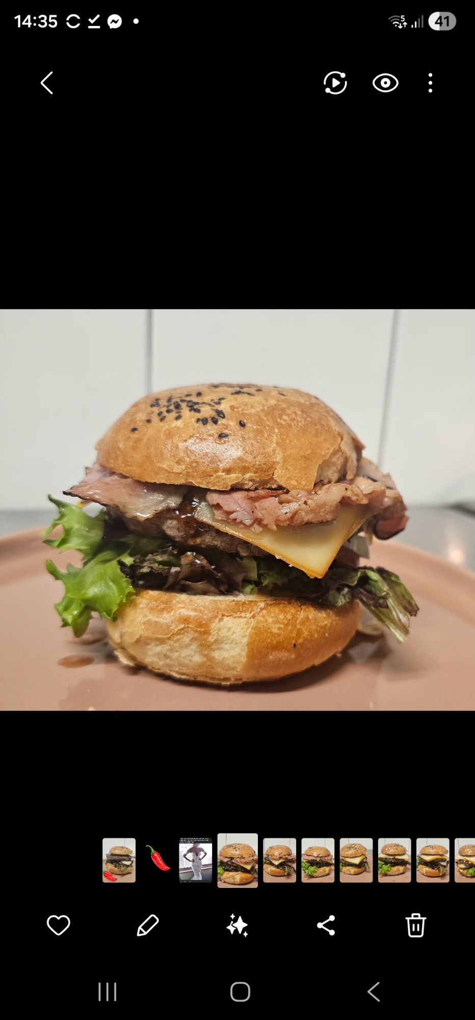 Hamburger Bacon