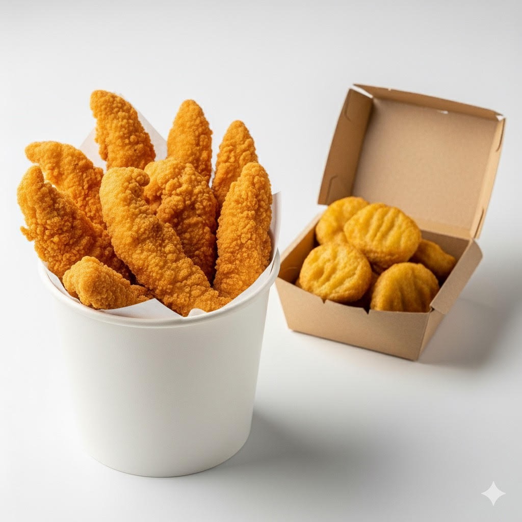 Kubełek 10/10 - 10 polędwiczek i 10 nuggetsów