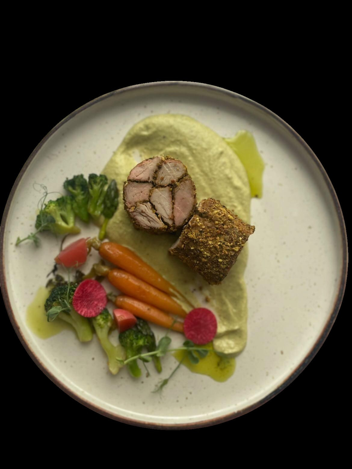 Mozaika z polędwiczki i pistacji