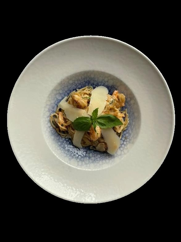 Spaghetti z krewetkami 