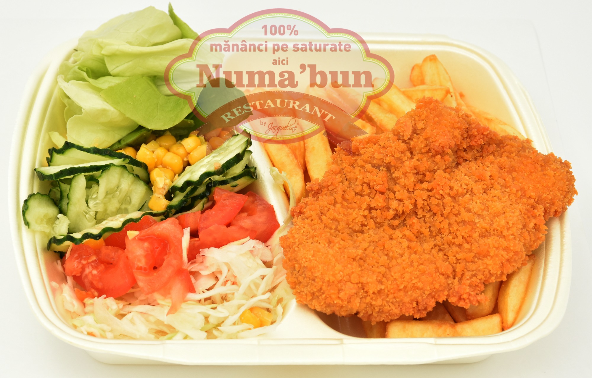 Șnițel la farfurie