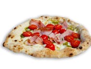 Pizza Cristoforo Colombo - szynka z zielonym pesto