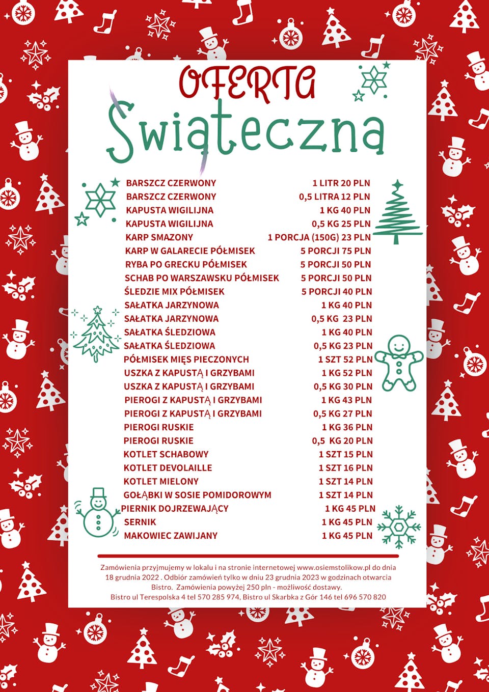 Oferta Świąteczna