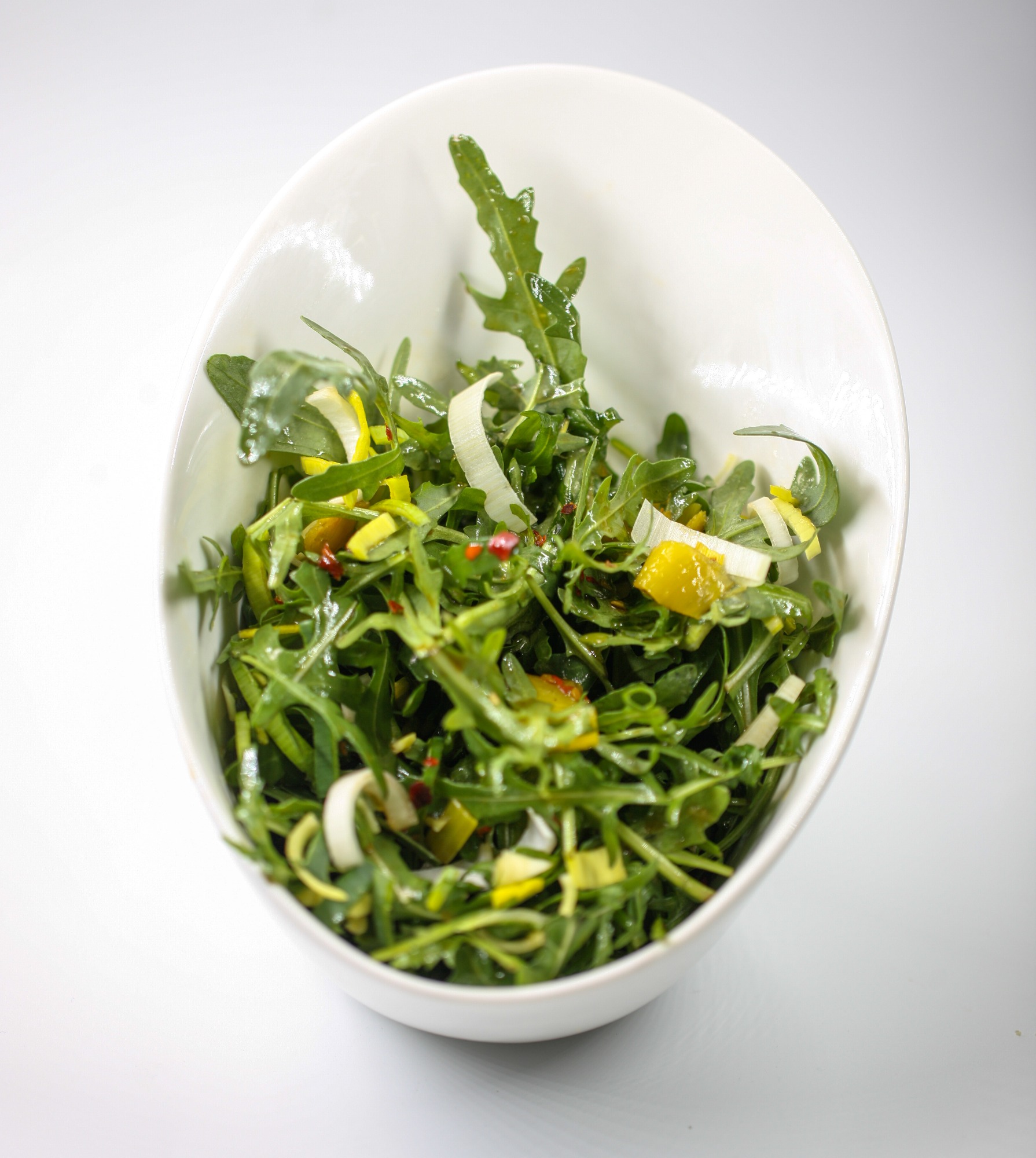 Salată de rucola cu praz