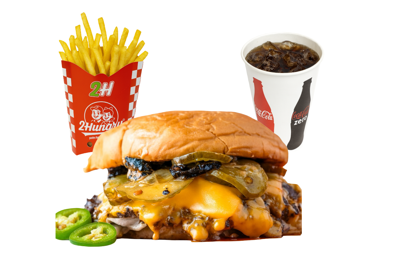 Jalapeno Smashed Burger ( spicy)