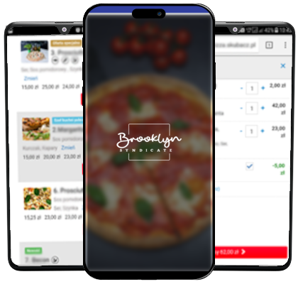 Pizza na telefon. <br>Zamów przez aplikację<br>