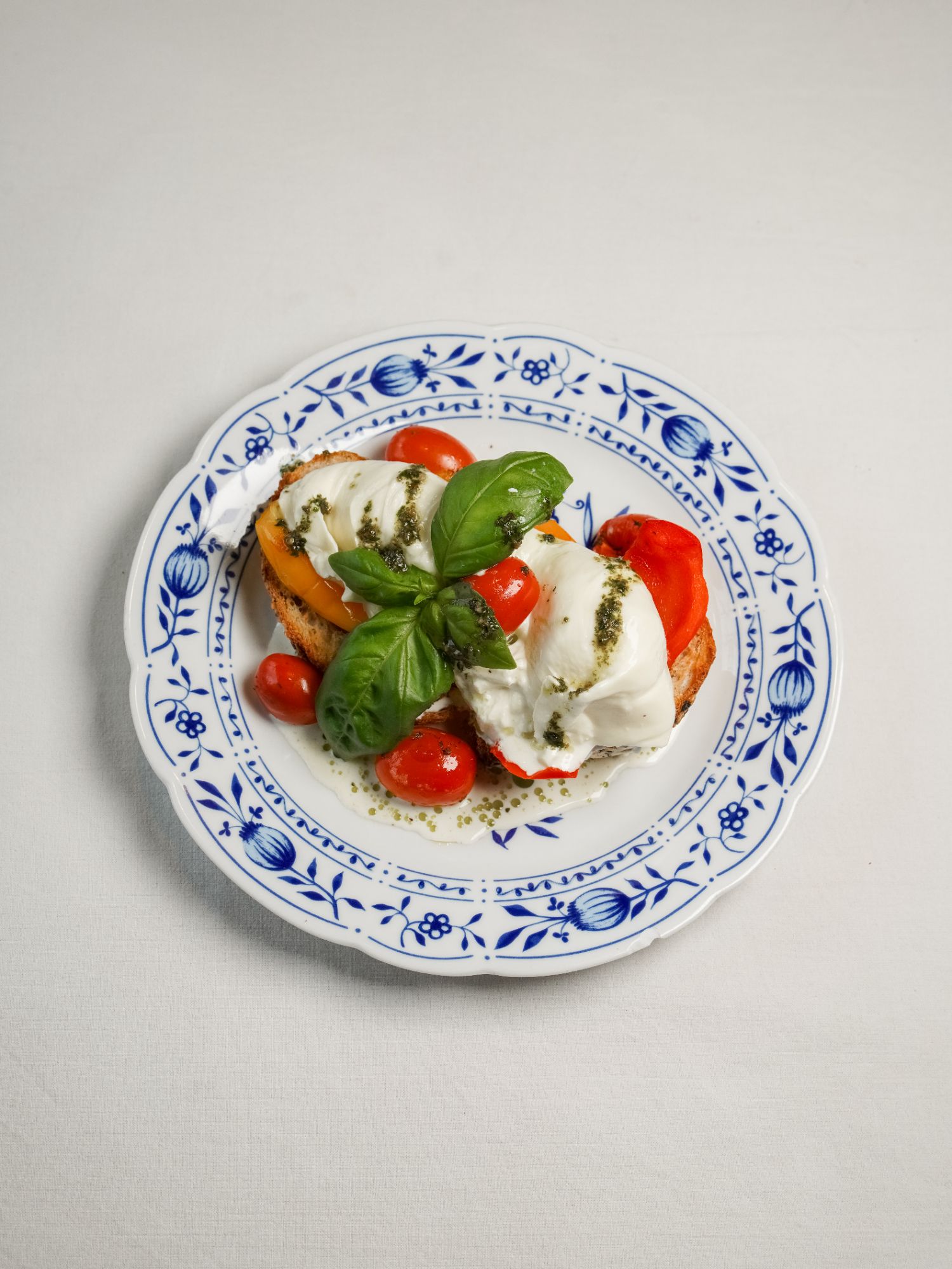 Grzanka z burratą Bianca