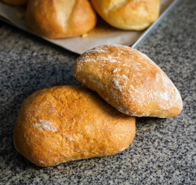 Bułka ciabatta pszenno - żytnia