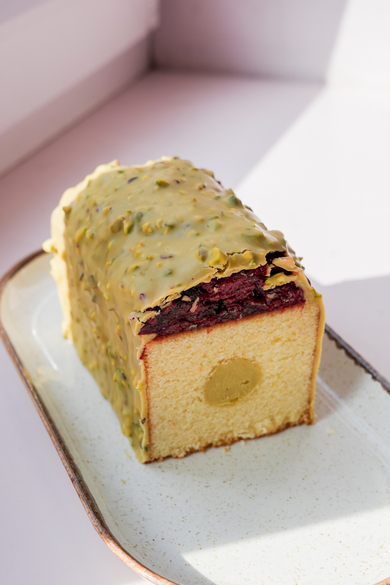 Keks pistacja & wiśnia 