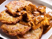 Potato pancakes with pork goulash 2 pcs.