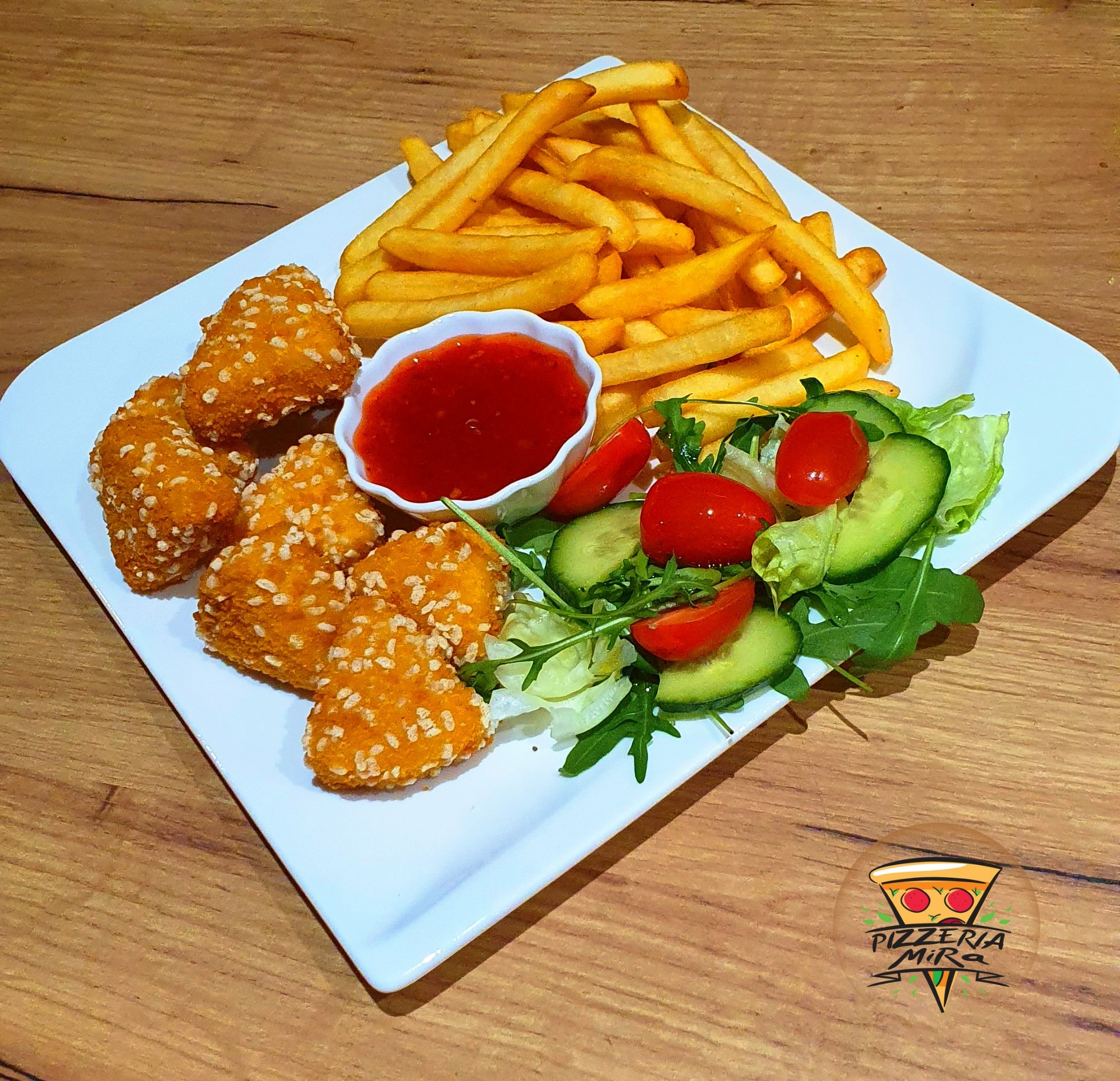 6. Hermelínky+sweet chilli omáčka (1,3,6,7,10) 200g/50g