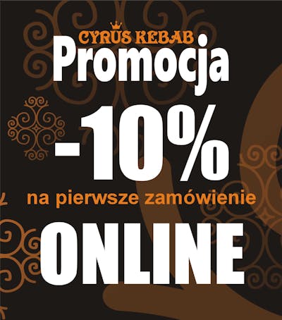 Promocja na pierwsze zamówienie online -10% !!!