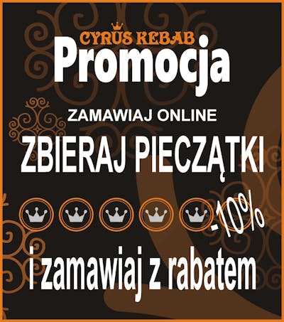 Zamów online 5 razy a na 6 zamówienie otrzymasz 10% rabatu!