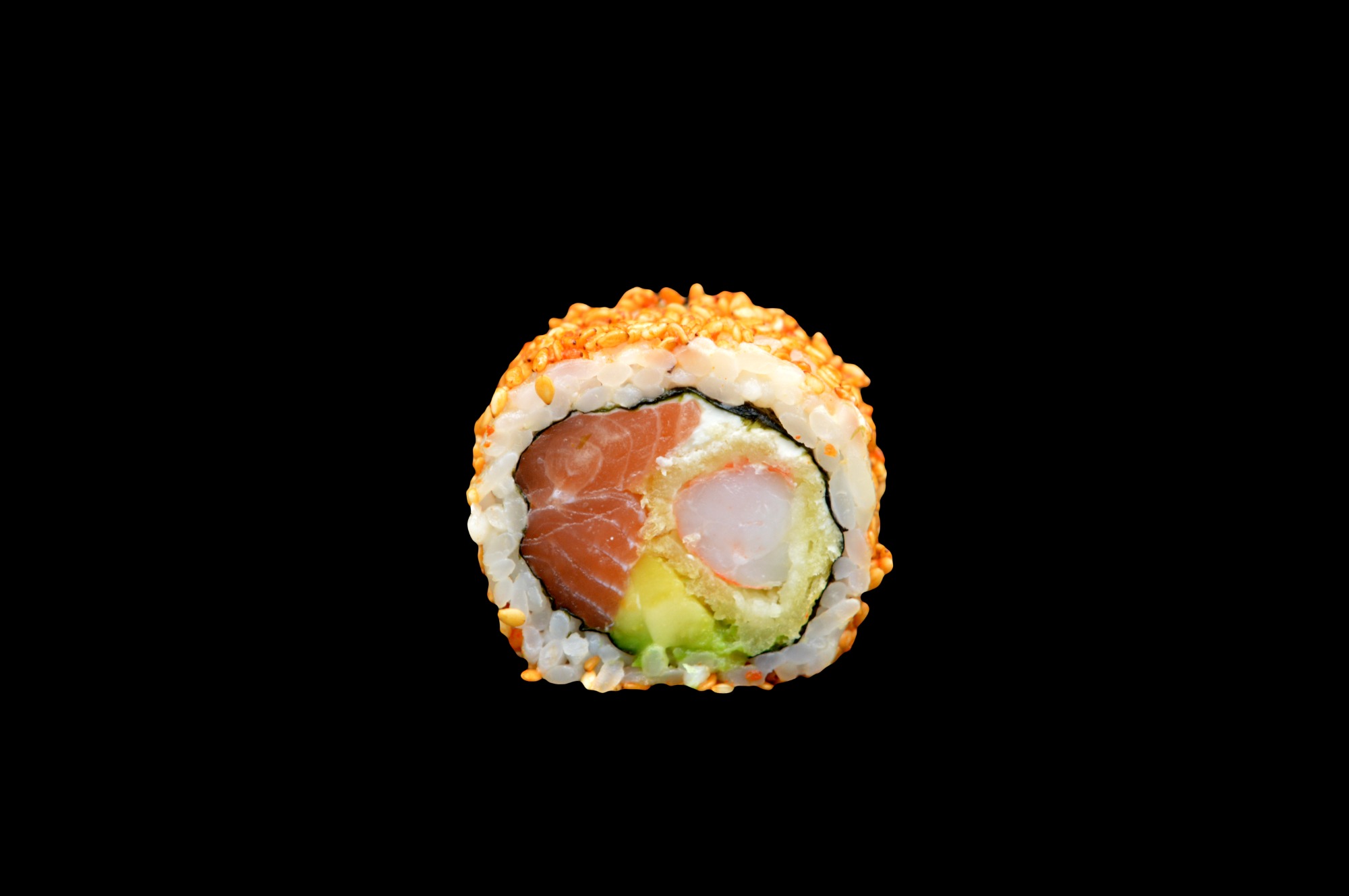 3. Salmon Shrimp Kimchi Sezam Roll
