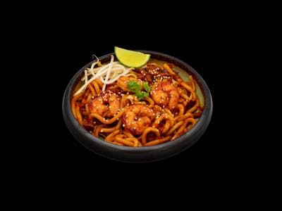 Udon z krewetkami