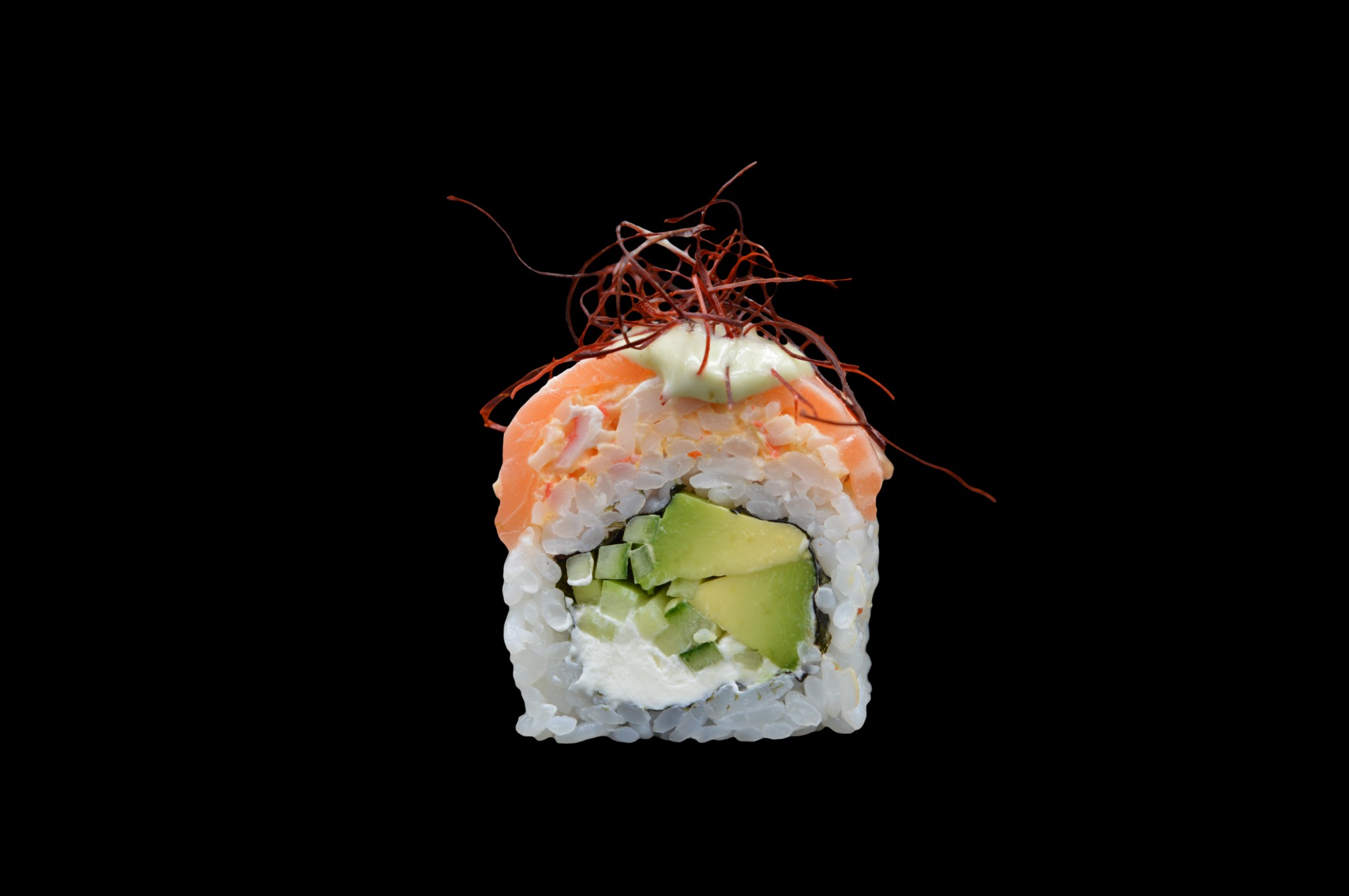 10. Uramaki Salmon Crab Roll