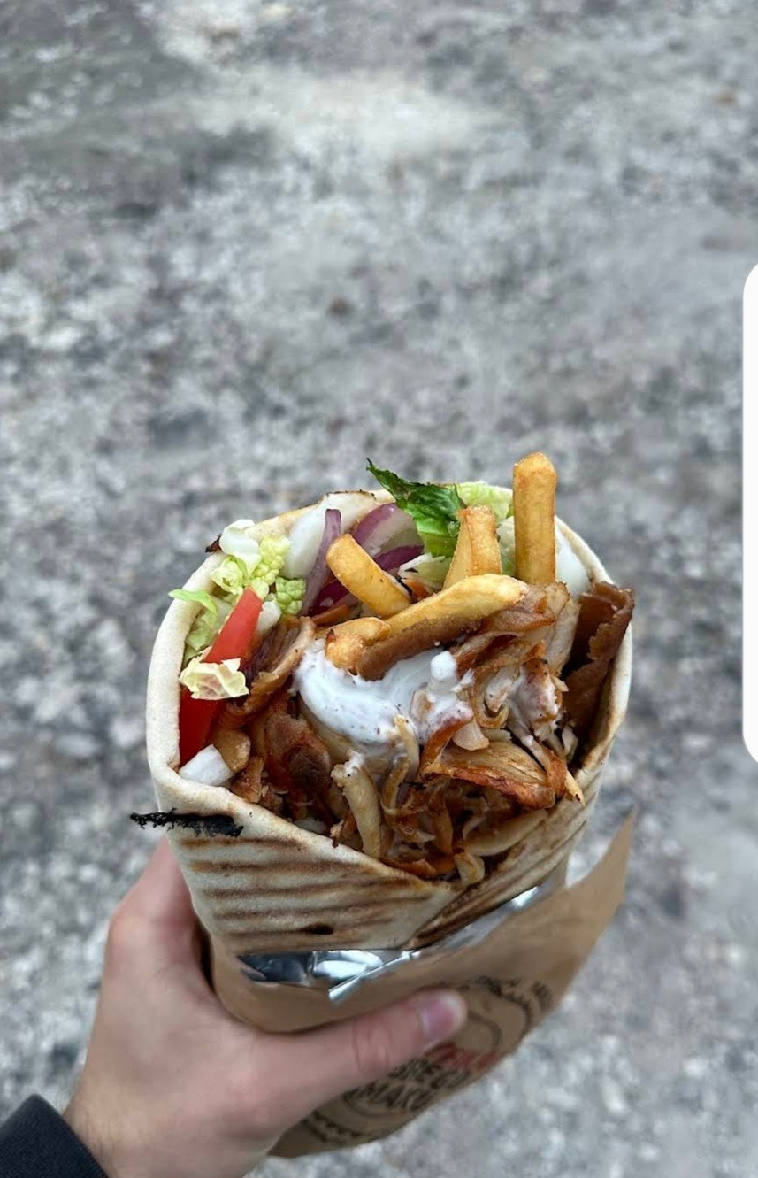 Ciasto + frytki w środku