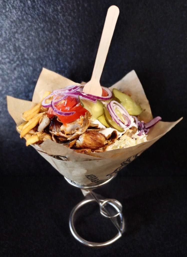 Bułka + frytki w środku