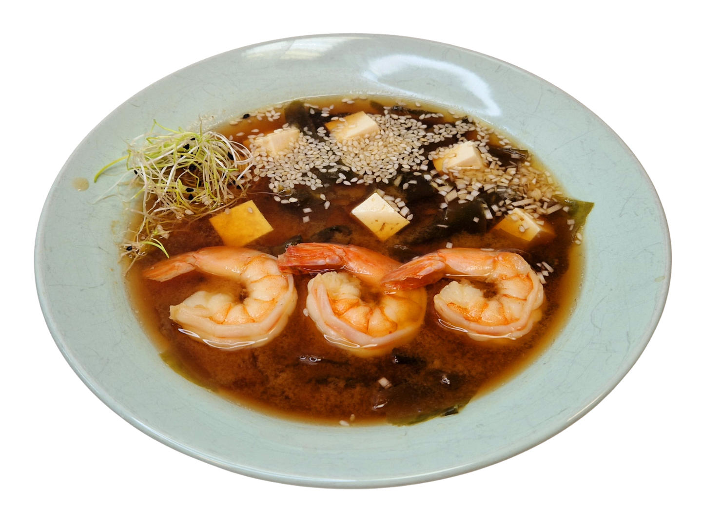 Miso z krewetkami