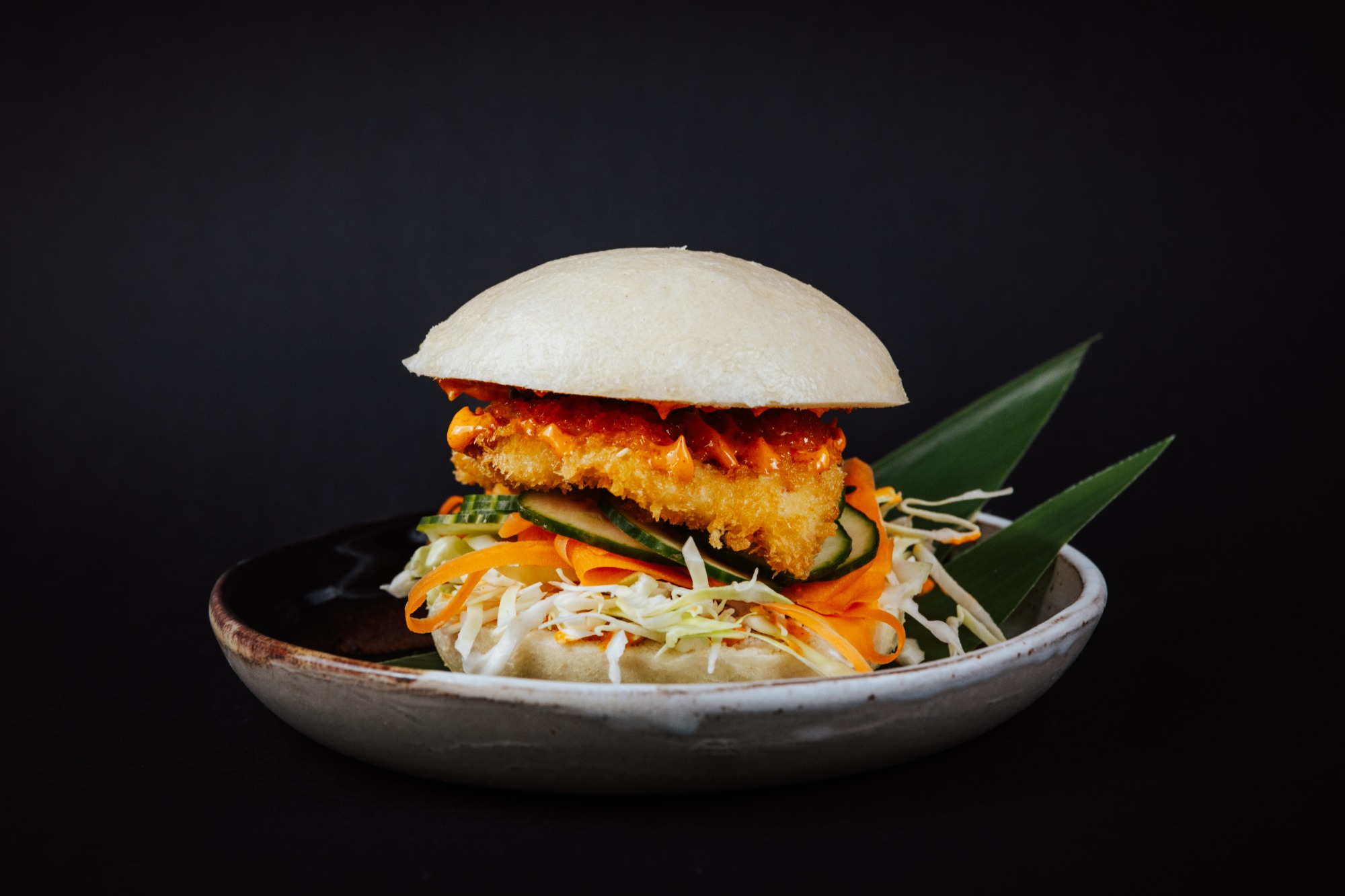 Bułka bao z wieprzowiną