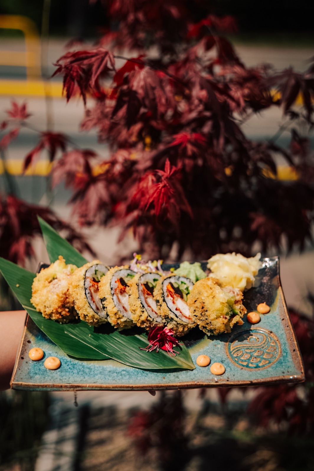 Crunchy chicken roll