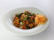 Makaron pad -thai z krewetkami i tofu 