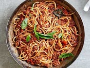 Wegańskie Spaghetti alla bolognese