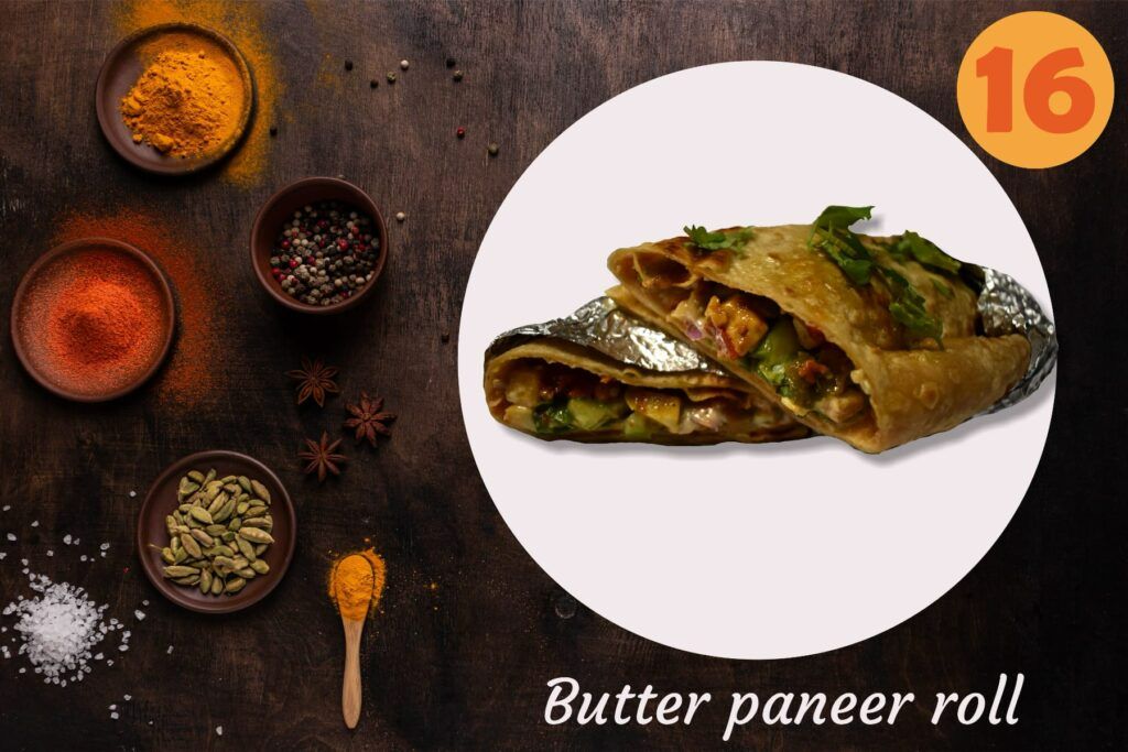 16. Butter paneer roll