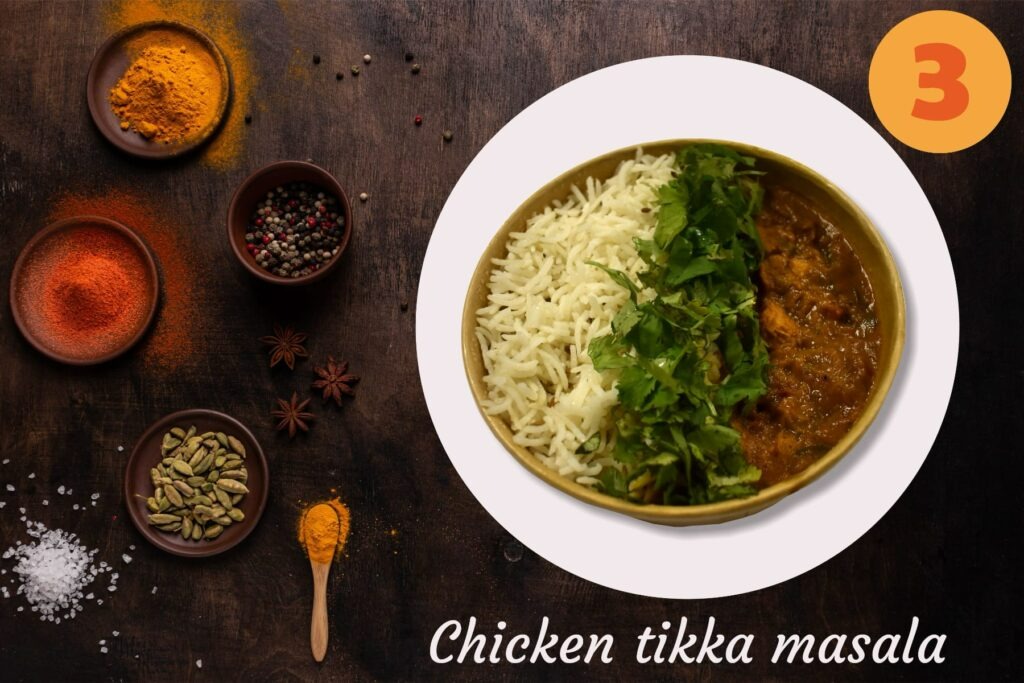 3. Chicken tikka masala