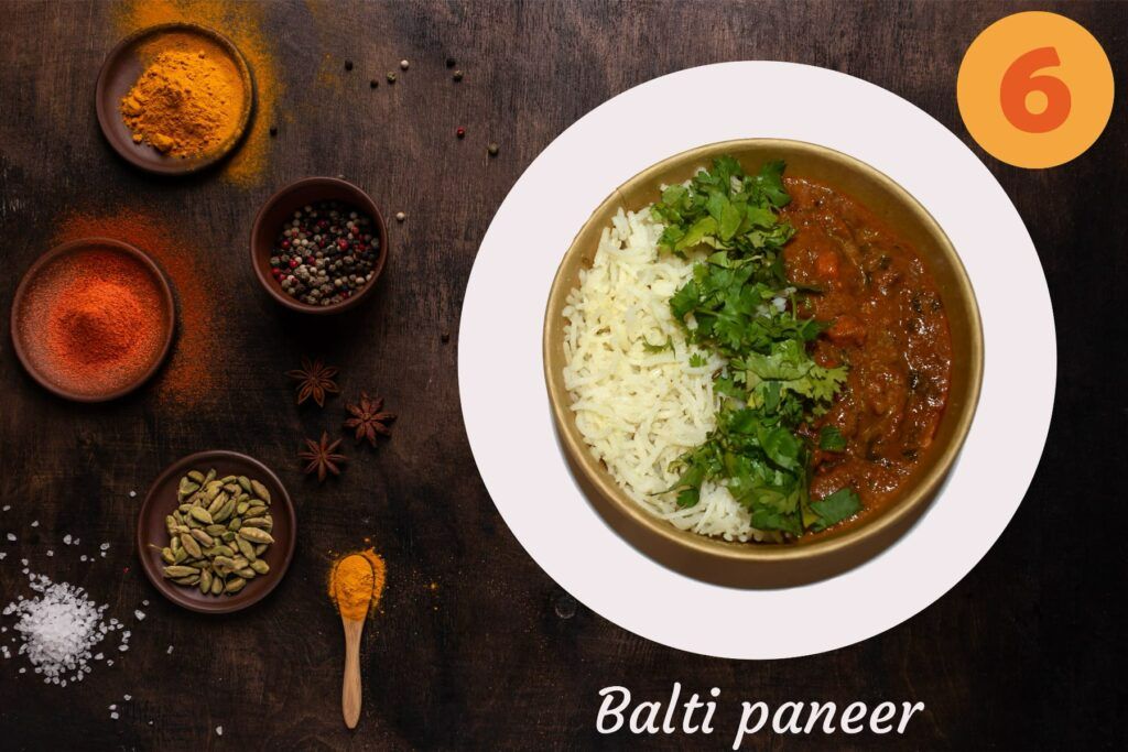6. Balti paneer