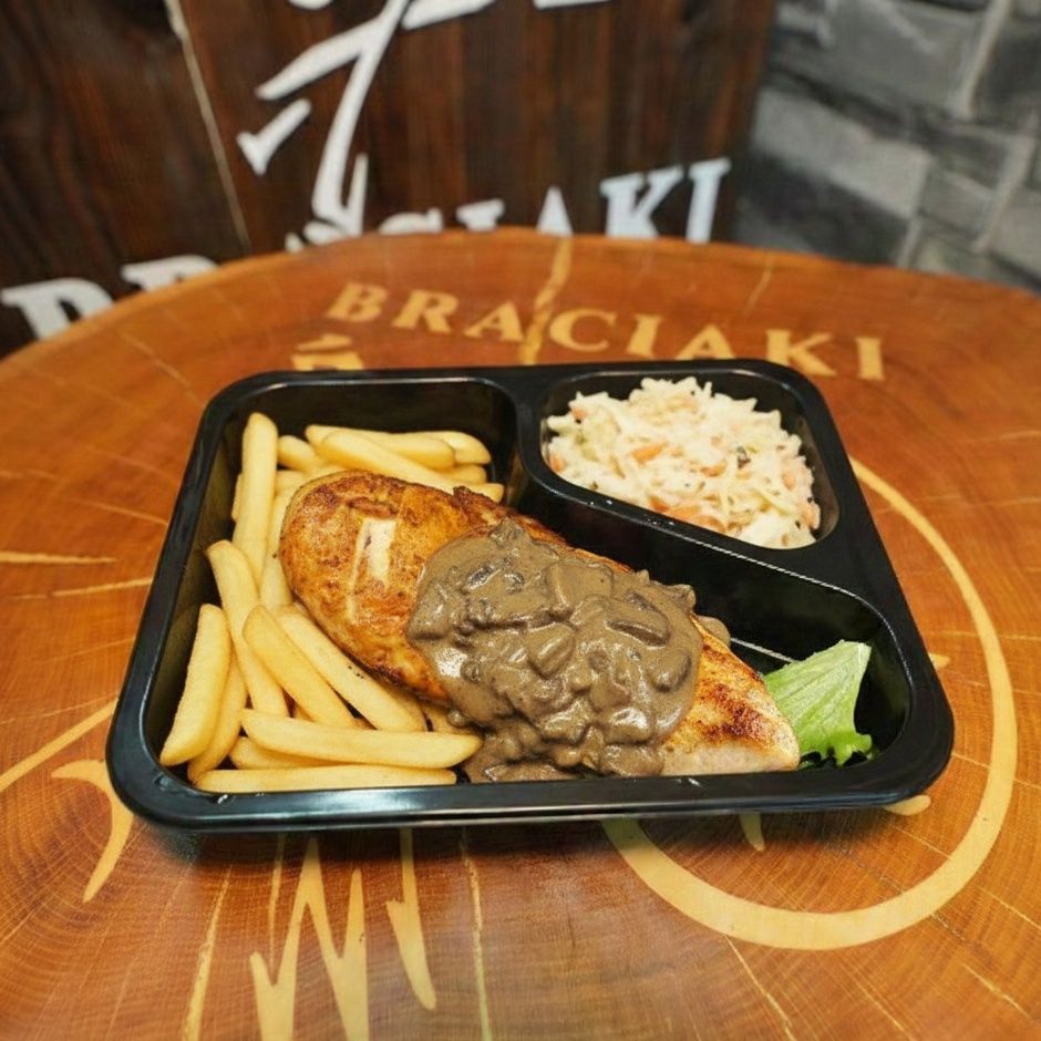 Pierś w sosie grzybowym