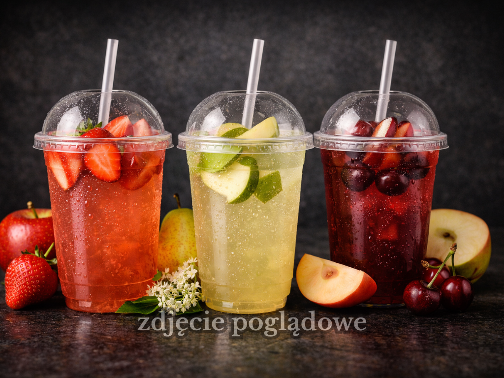 Lemoniada jabłko–truskawka 400 ml