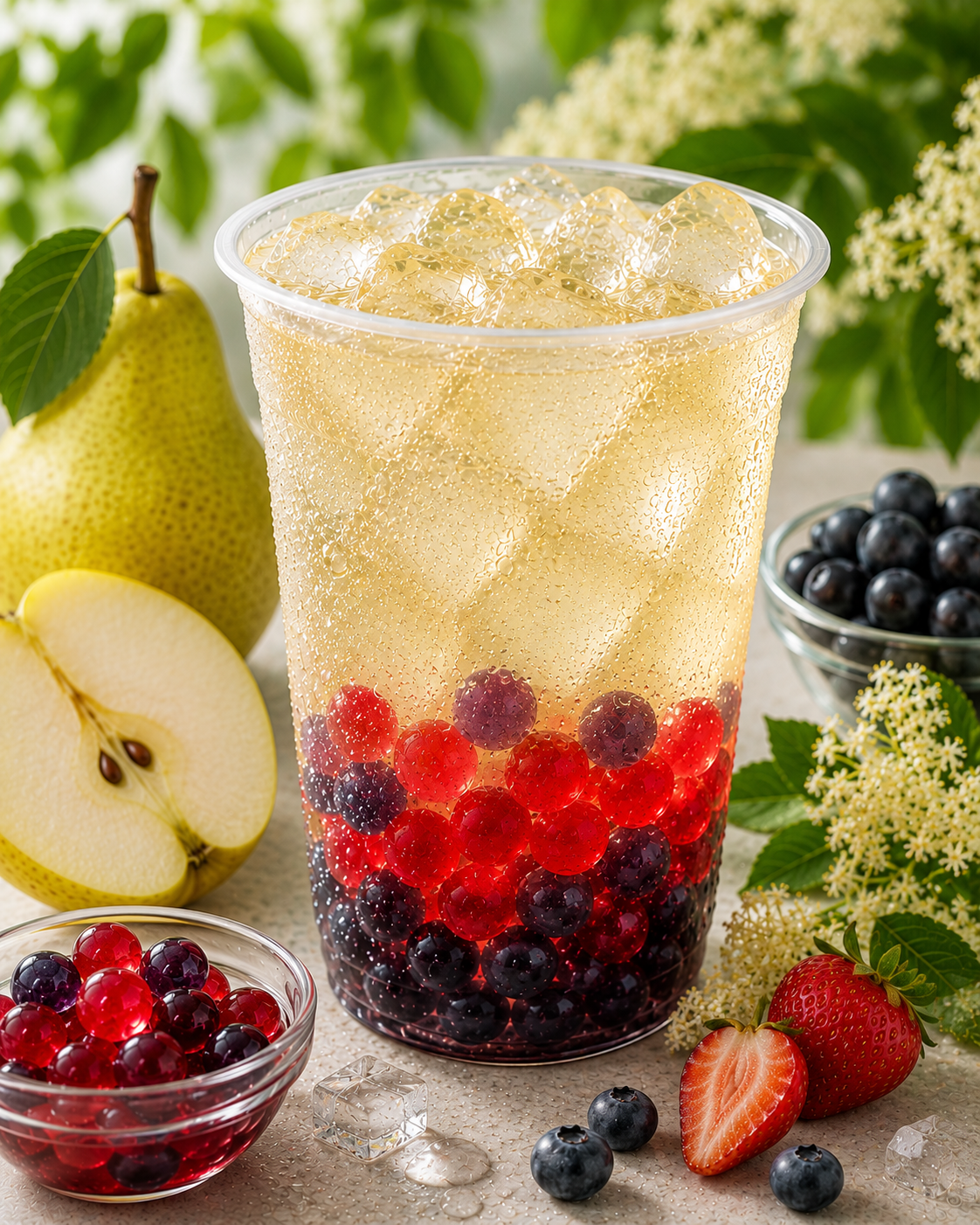 Lemoniada Bubble gruszka–bez 400 ml